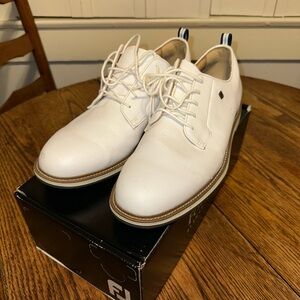 FootJoy White Leather Men's Golf Shoes